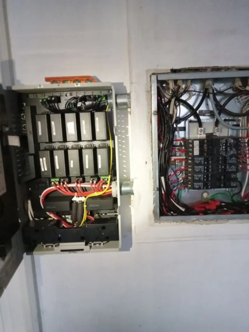 Electrical panel upgrade completed for Security Camera Wiring in Lakewood Ranch